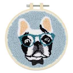 Needle Creations Needle Punch Kit - Bulldog with Glasses, 6"