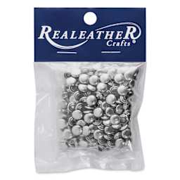 Realeather Rivets - Small, Pkg of 100, in packaging