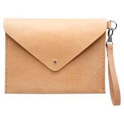 Realeather Leather Envelope Clutch Kit, finished project