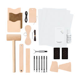 Realeather Explore Leathercraft Kit contents