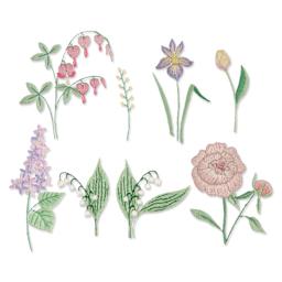 Rico Design Stick and Stitch Embroidery Kit - Pkg of 8, Flowers completed projects