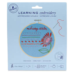 DMC Learning Embroidery Kit - front of packaging