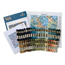 DMC The Museum Collection Tapestry Kit - “The Hare” by William Morris - packaging and contents