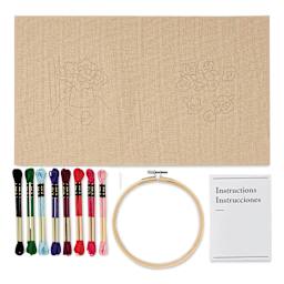 DMC Mindful Making Embroidery Duo Kit - Peaceful Breeze - contents