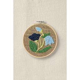 DMC Mindful Making Beginner Punch Needle Kit - Relaxed Rustic - finished example
