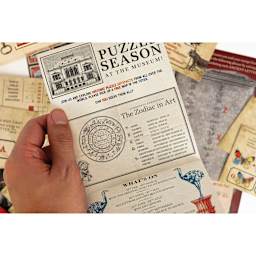 Professor Puzzle Escape from the Museum Game - close-up of puzzle sheet