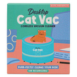 Gift Republic Desktop Cat Vac Cordless Vacuum Cleaner, front of packaging