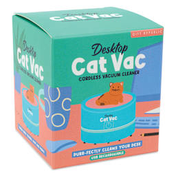 Gift Republic Desktop Cat Vac Cordless Vacuum Cleaner, packaging