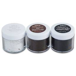 We R Memory Keepers Wick Candle Making Dyes - Jars of 3 Neutral Colors in row