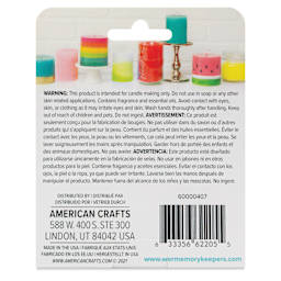 We R Memory Keepers Wick Candle Making Scents - Set of 3, Happy Holiday, 1 oz Bottles back of packaging