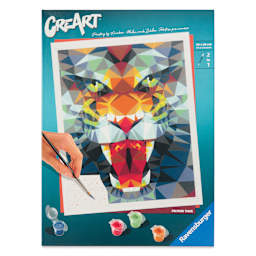 CreArt Paint by Number Kit - Polygon Tiger, front of package