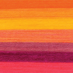 Lion Brand Mandala Yarn - Fenrir, 590 yards close up to show knitted pattern