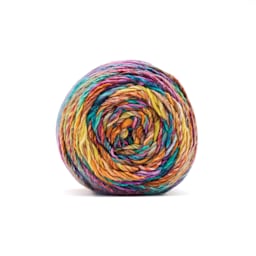 Premier Yarn Spun Colors Yarn - Snorkeling, 419 yds showing top of cake