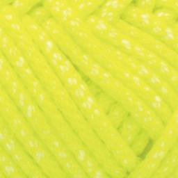 Lion Brand DIY Glow Cozy Yarn - Neon Yellow - close-up