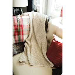 Lion Brand Pima Cotton Yarn (Blanket on chair)