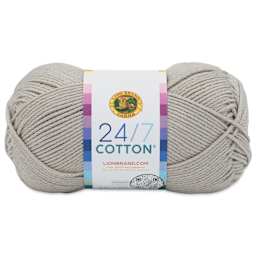 Lion Brand 24/7 Cotton Yarn - Linen, 186 yards
