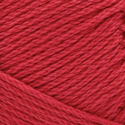 Lion Brand 24/7 Cotton Yarn - Cherry Pop, 186 yards close up to show texture