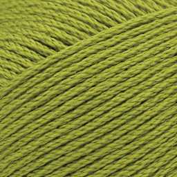 Lion Brand 24/7 Cotton Yarn - Granny Smith, 186 yards close up to show texture