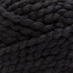 Premier Yarn Chunky Cotton Yarn - Black, 50 yards close up showing texture