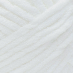 Bernat Blanket Yarn - White, 220 yards (Close-up of yarn)