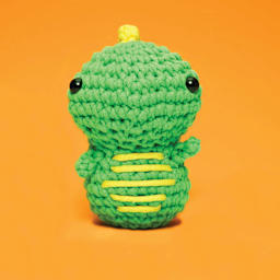 The Woobles Beginner Crochet Amigurumi Kit - Dinosaur, front
