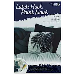 Leisure Arts Latch Hook Kit - Leaves, front of the packaging