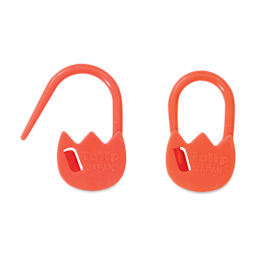 Tulip Needle Company Stitch Markers - Orange Tulip, two pins