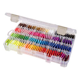 ArtBin Floss Finder Box, filled with embroidery floss, floss not included