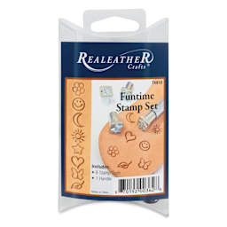 Realeather Funtime Stamp Tool Head Set - Set of 9, front of packaging
