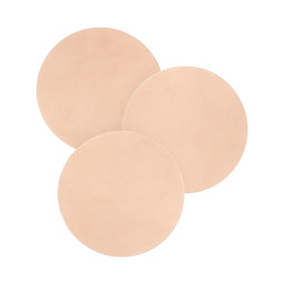 Realeather Leather Rounders - 3", Pkg of 3