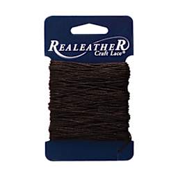 Realeather Waxed Thread - 2/3 oz, Approx 25 yd, Brown, packaging