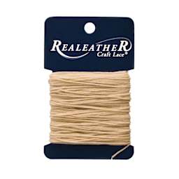 Realeather Waxed Thread - 2/3 oz, Approx 25 yd, Tan, packaging