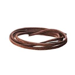 Realeather Suede Lace - 1/8" x 24 ft, Cafe Brown