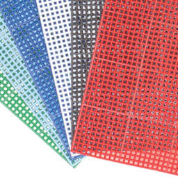 Colorful Plastic Canvases (Close-up of assorted canvases)
