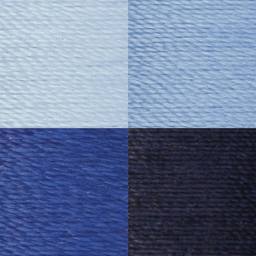 Coats & Clark Dual Duty XP All Purpose Thread Set - Set of 4, Blues close up showing textures