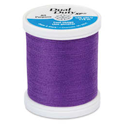 Coats & Clark Dual Duty XP All Purpose Thread - Bright Deep Purple, 125 yds