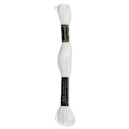 DMC Cotton Embroidery Floss - White, 8-3/4 yards (Back of label)