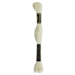 DMC Cotton Embroidery Floss - Off White, 8-3/4 yards (Back of label)