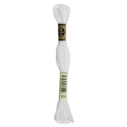 DMC Cotton Embroidery Floss - Snow White, 8-3/4 yards (Front of label)