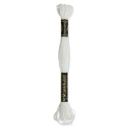 DMC Cotton Embroidery Floss - Winter White, 8-3/4 yards (Back of label)