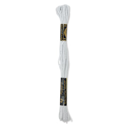DMC Cotton Embroidery Floss - Very Light Pearl Gray, 8-3/4 yards showing back of packaging