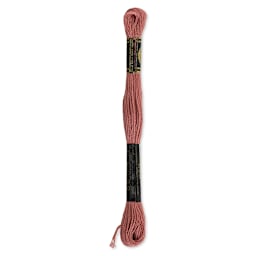 DMC Cotton Embroidery Floss - Light Shell Pink, 8-3/4 yards (Back of label)