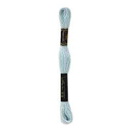 DMC Cotton Embroidery Floss - Very Light Baby Blue, 8-3/4 yards (Back of label)