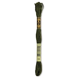 DMC Cotton Embroidery Floss - Black Avocado Green, 8-3/4 yards