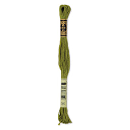 DMC Cotton Embroidery Floss - Dark Moss Green, 8-3/4 yards