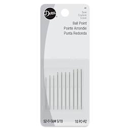 Dritz Ball Point Hand Needles - Size 5/10, Pkg of 10