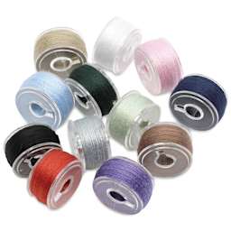 Dritz Class 15 Pre-Wound Reusable Bobbins - Set of 12, 50 yds