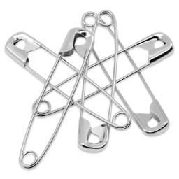 Dritz Safety Pins - 2", Pkg of 5, laid out 