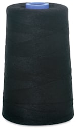 Spun Dee Thread - Giant Black Spool upright