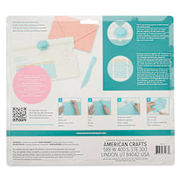 We R Memory Keepers Punch Board - Envelope - back of packaging